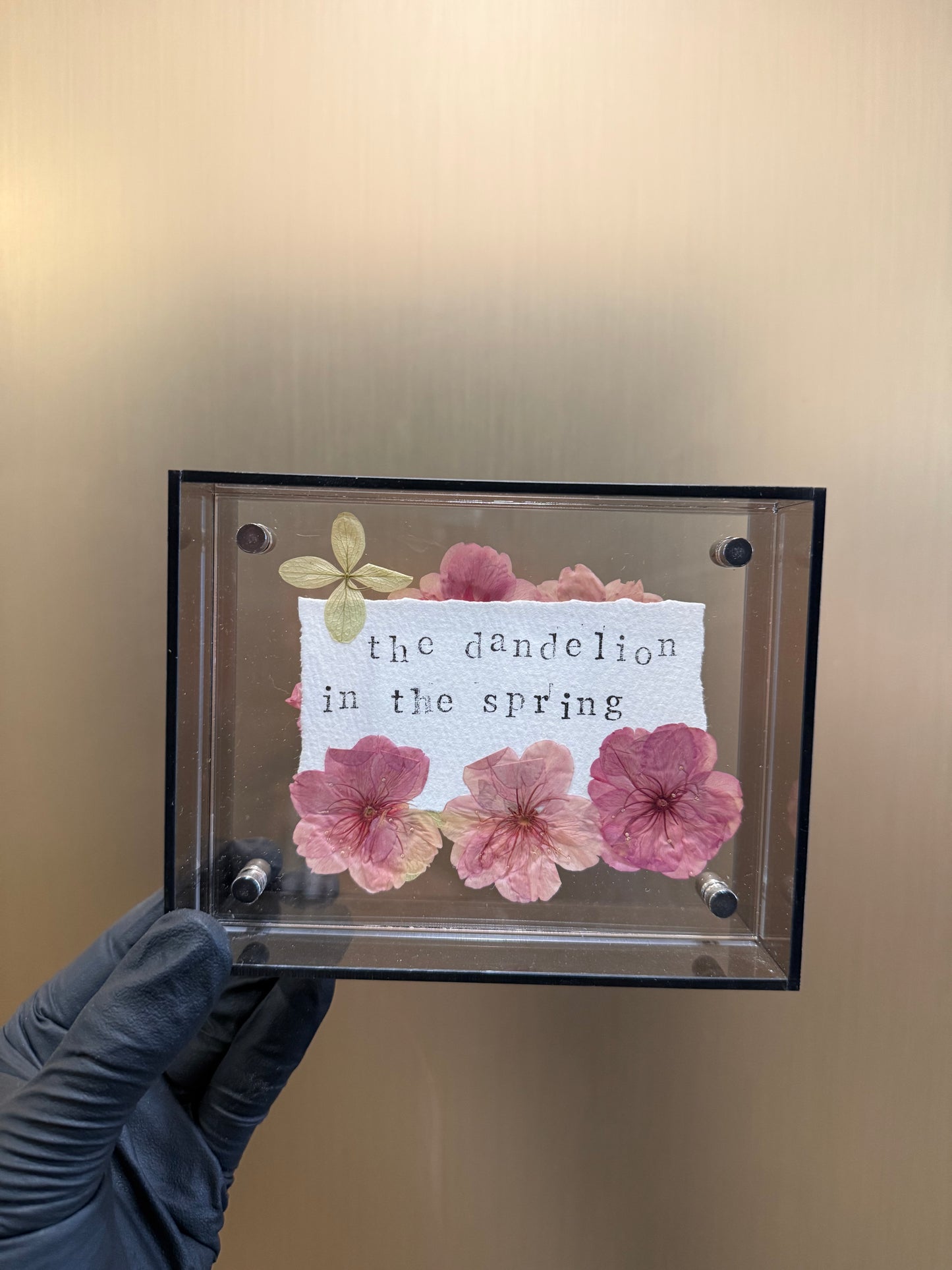 Framed cherry blossoms flower work