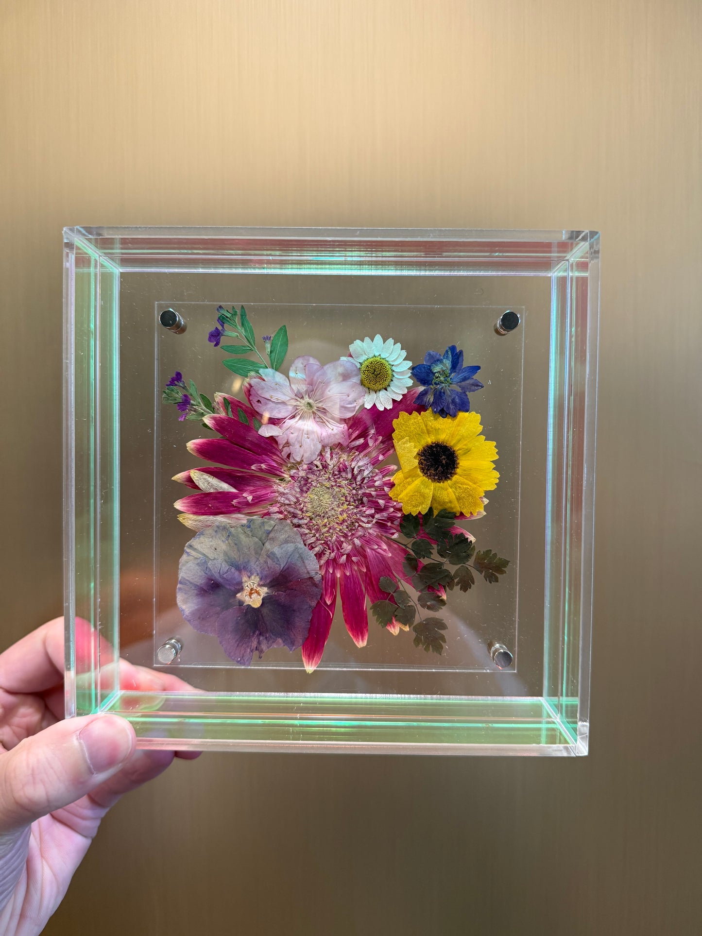 Frame floral work