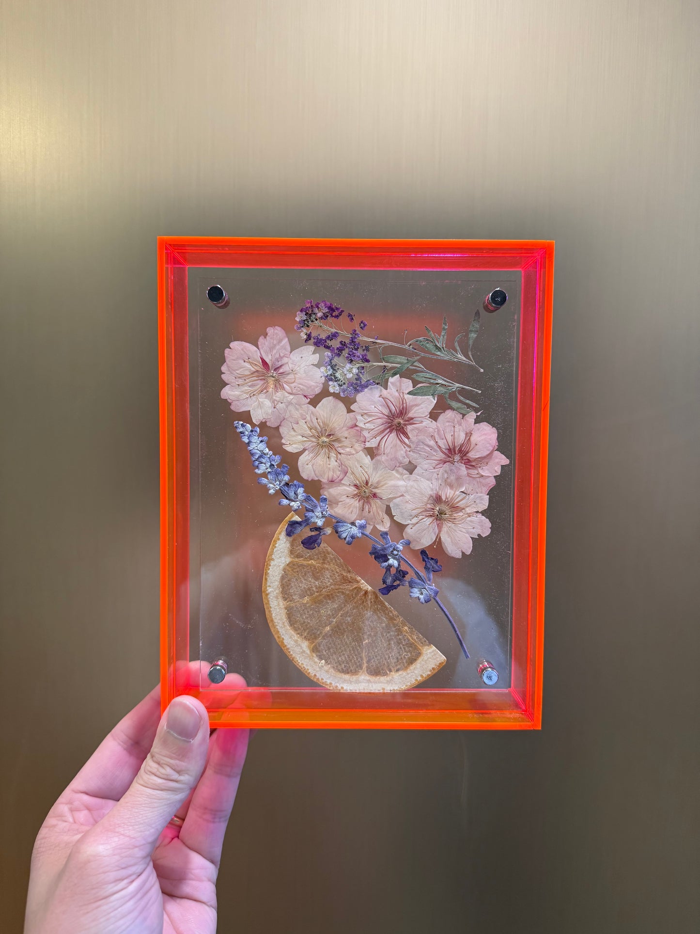 Frame floral work