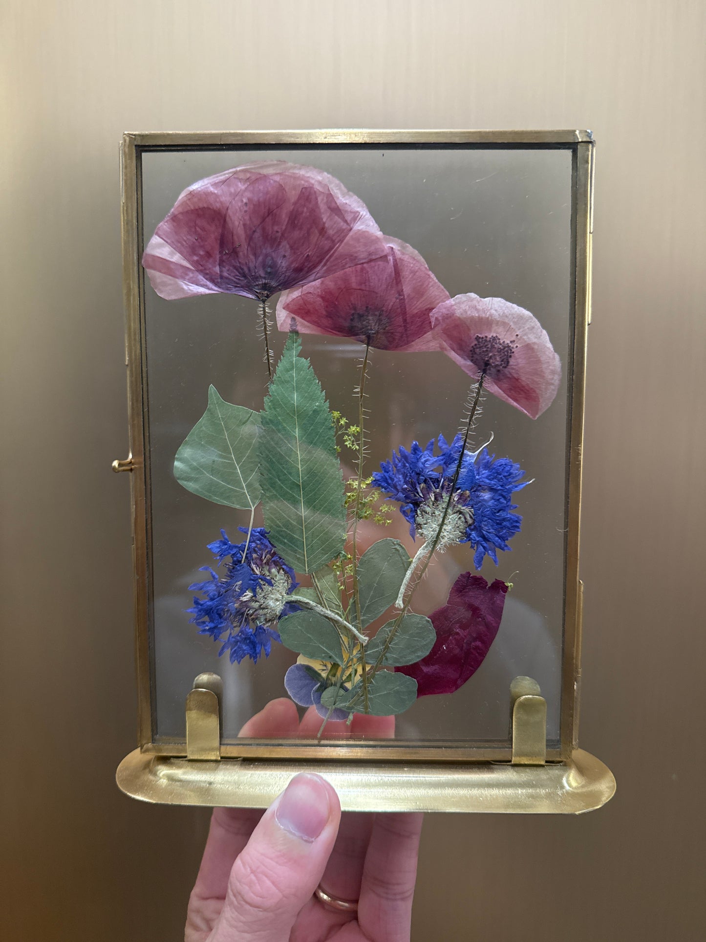 Preserved floral frame