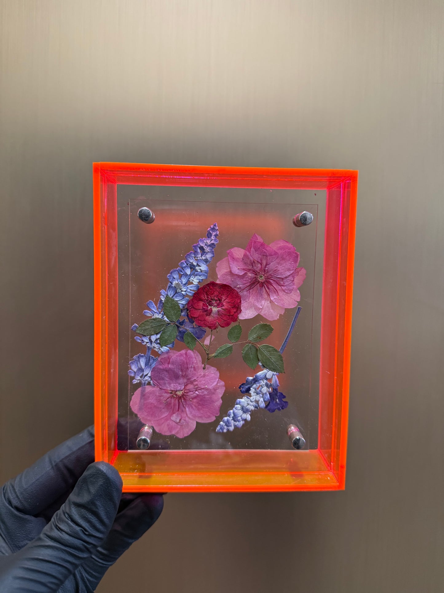 Framed cherry blossoms flower work