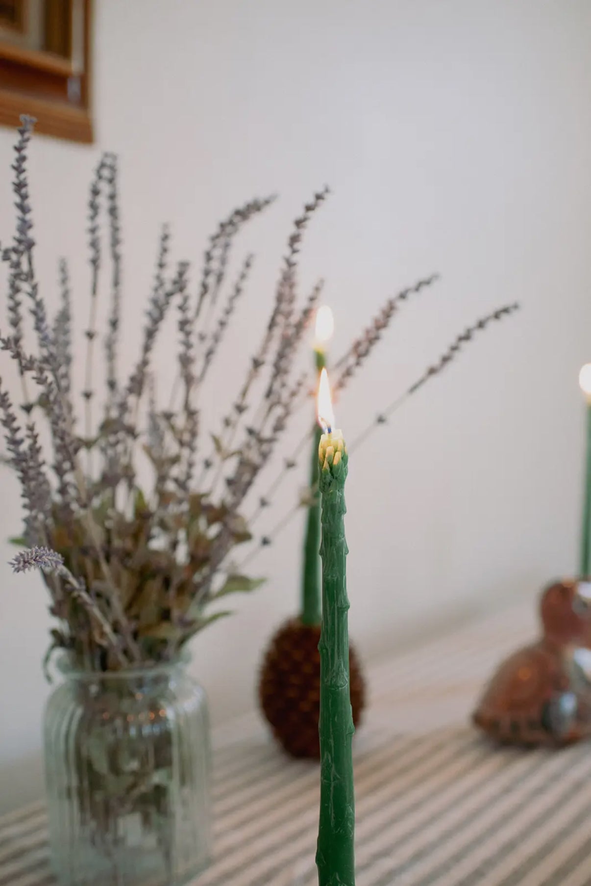 Asparagus Candle sticks (a pair)