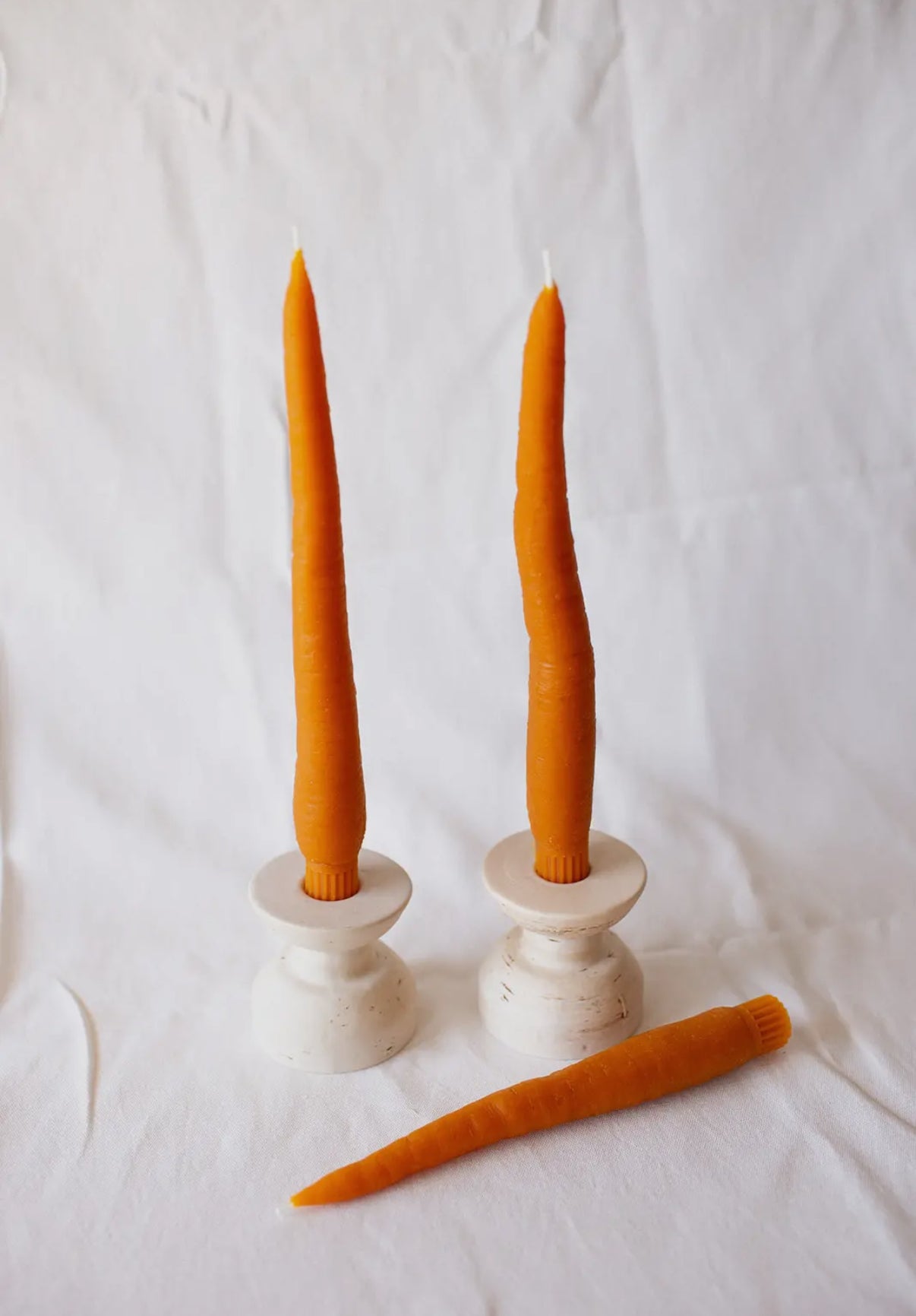 Carrot Candle sticks (a pair)