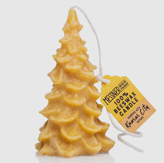 Christmas Tree - 100% Beeswax Candle - Handmade