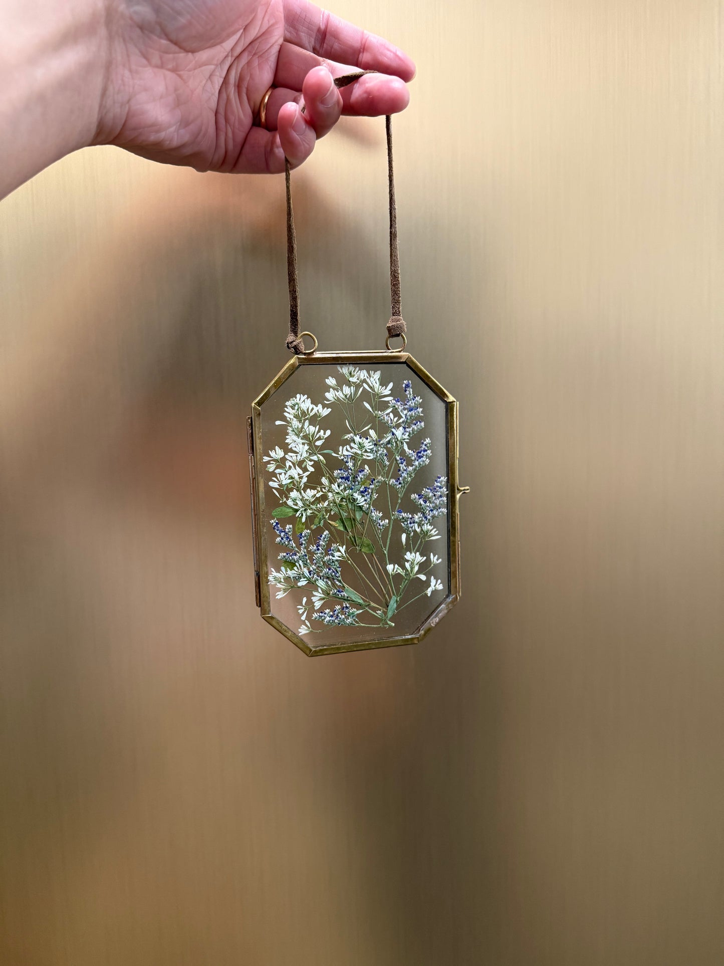 Flowers in Bronze Frame