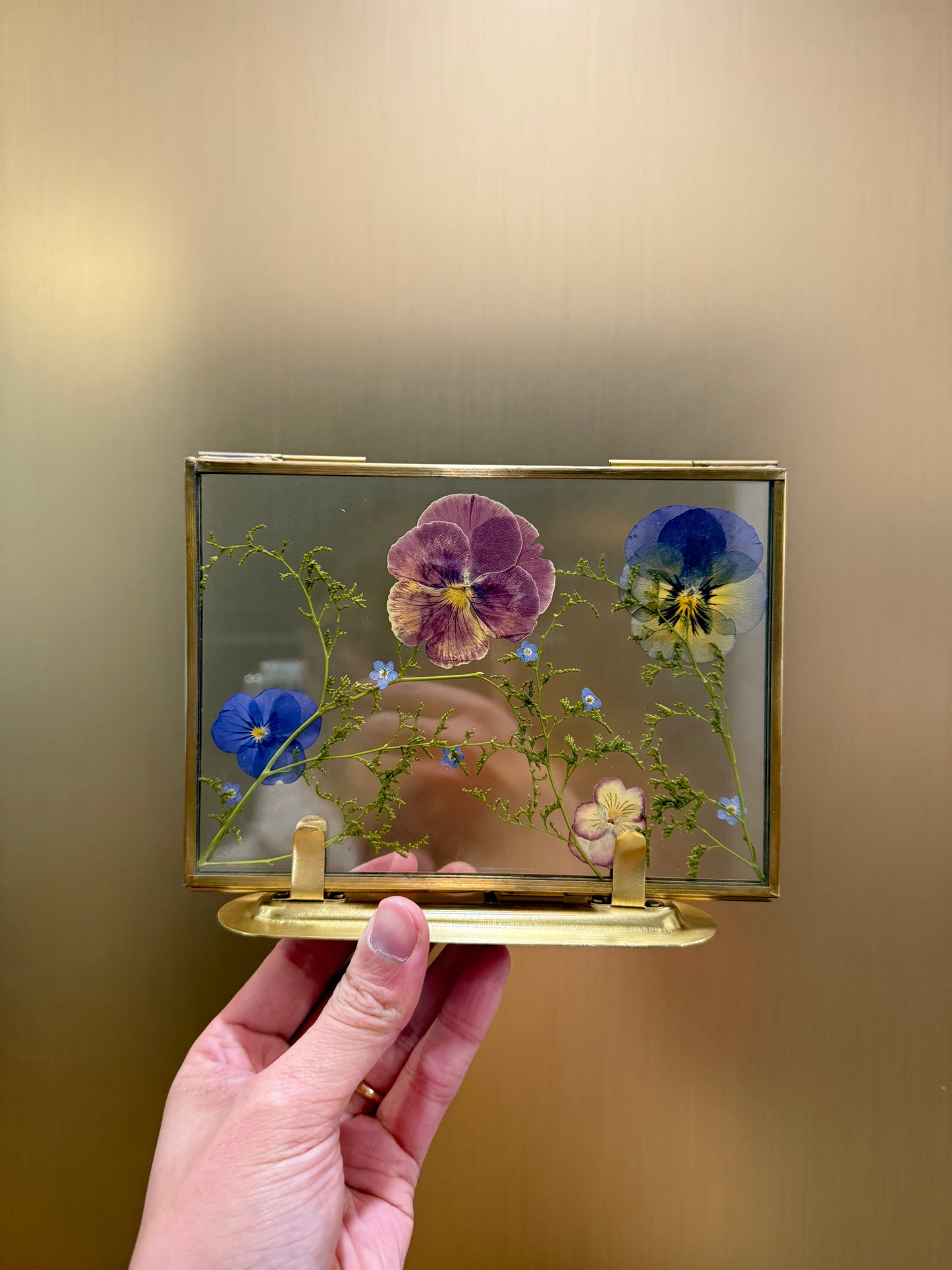 Pressed floral frame