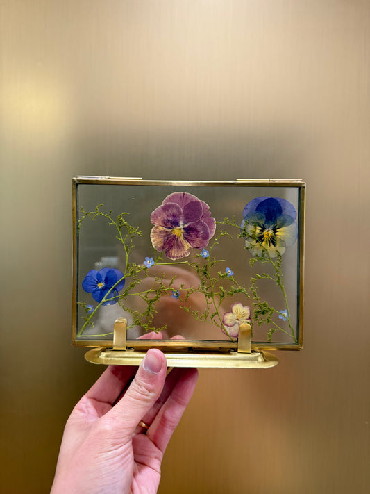 Pressed floral frame